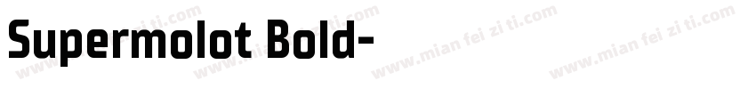 Supermolot Bold字体转换